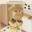 Structure d'escalade et lit pour chat 23,62 po en bois naturel