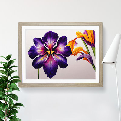 Brilliant Iris Flowers - Single Picture Frame Print