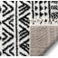 Tapis ivoire à motif géométrique Margund-47502364