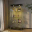 Vitrine moderne en verre avec lumières DEL-1634665705