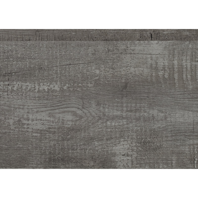 Lit double gris rustique pleine grandeur, meubles de chambre à coucher en bois avec rails et tête de lit, finition simple à assembler requise.