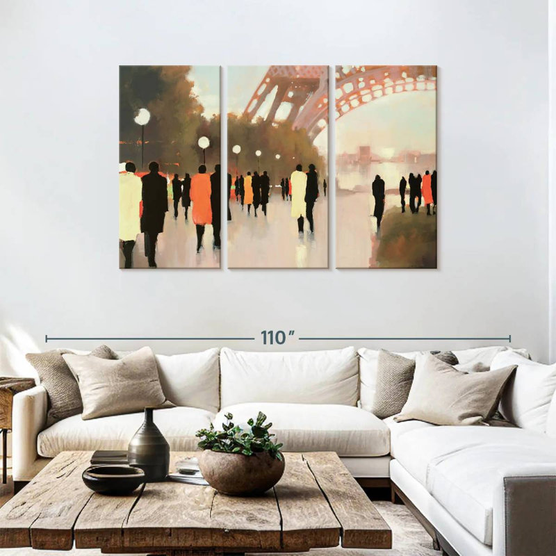 Sebbie Paris Remembered, 48" H x 74" W