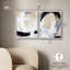 «Neutral Interplay I», ensemble de 2 toiles abstraites minimalistes par Art Remedy-113418343-113418345-113418342