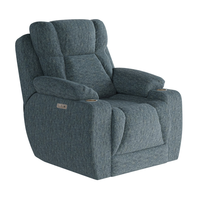 Fauteuil inclinable près du mur pour homme, Cobalt; cobalt, Chenille