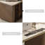 Coffee,Gold Rectangular Sintered Stone Executive desk with drawers desk-876144932