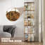160cm H x 45cm W Metal Corner Bookcase-721841067