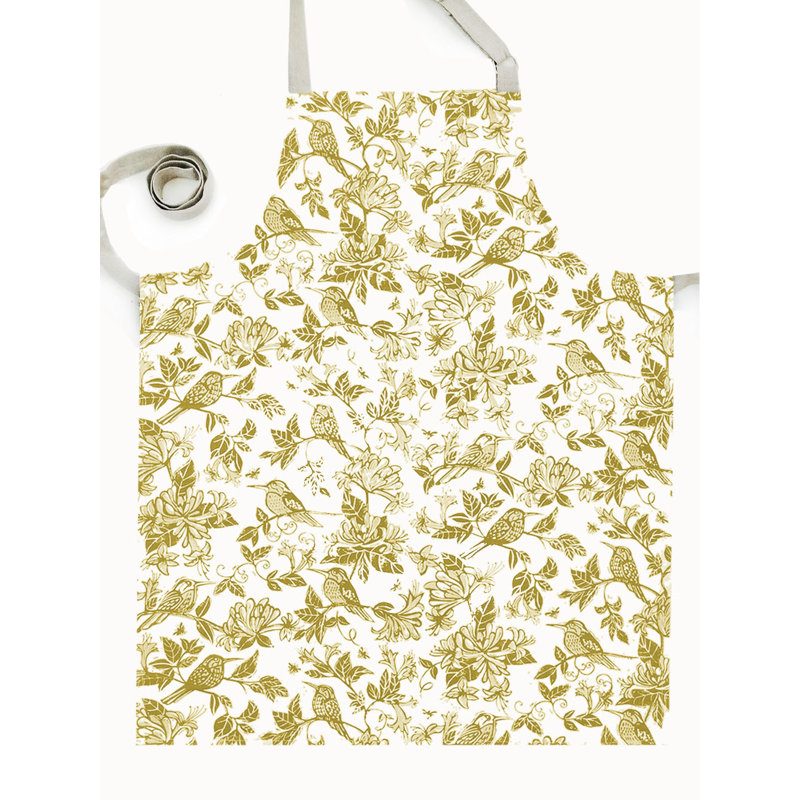 French Home Honeysuckle Apron - Chartreuse, Chartreuse