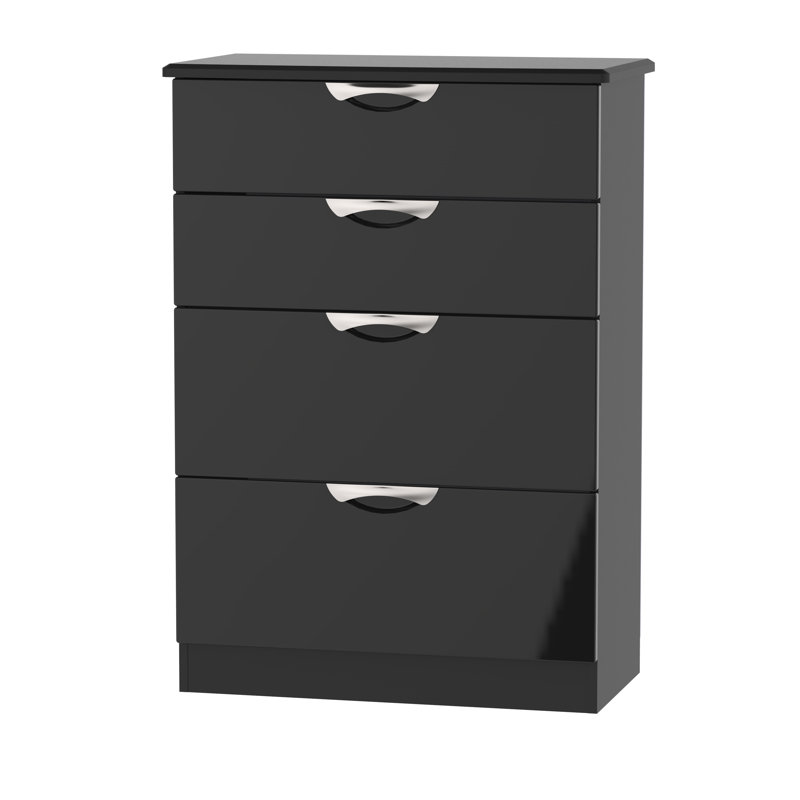 Fully Assembled Leodis 4 Drawer 76.5Cm W Chest of Drawers