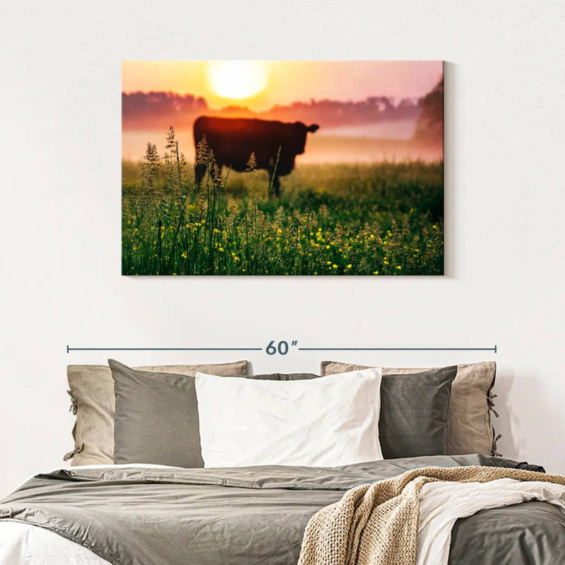 Alvord Cow Sunrise, 30" H x 45" W