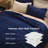 Bedsure 100% Cotton Quilt Set, Lightweight Soft Bed Coverlet, 3-Piece Cozy Stitching Comforter with 2 Pillow Shams in Embroidery Clover Pattern-124979389-124979394