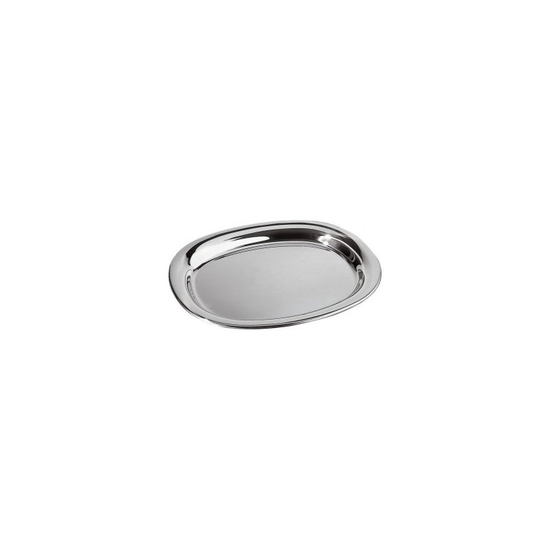 Alessi Jasper Morrison Stainless Steel Tray, Mirror Polished, 13.8"