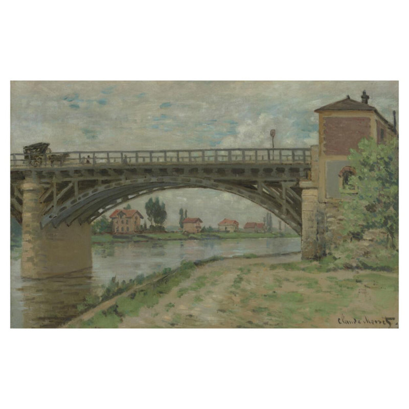 «Le Pont d’Argenteuil» par Claude Monet - Estampe numérique, H 32 po x l 40 po