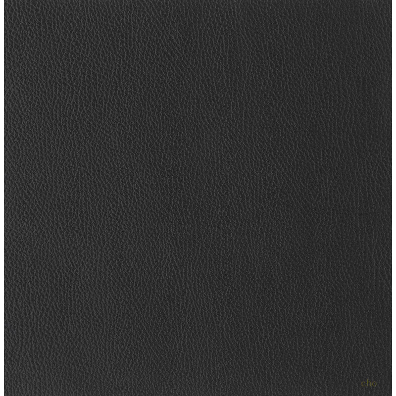 Global United 22" Modern Genuine Italian Leather Lounge Chair, Black