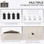 Pavillon de jardin avec moustiquaire de 13 pi x 13 pi Outsunny