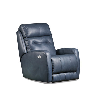 Bank Shot Leather Power Headrest Wall Hugger Recliner by Southern Motion