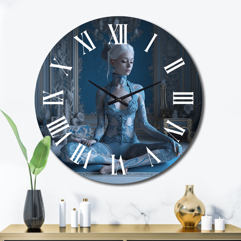 Horloge murale spirituelle Yogini, Très grand