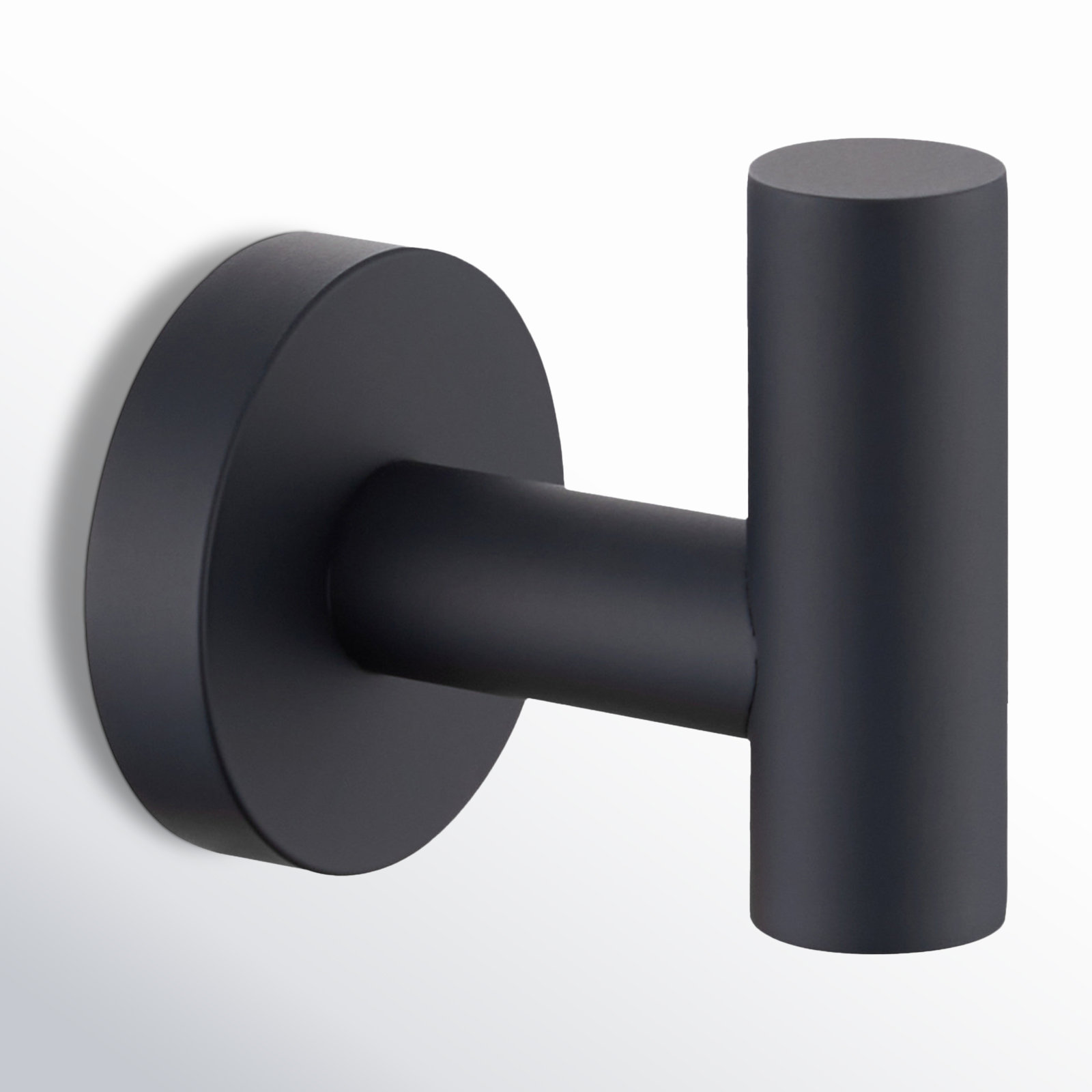 Wall-Mounted Towel Hook, Black