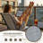 Stackable Patio Dining Chair PVC-Coated Polyester Chair (Set Of 4)-309204422