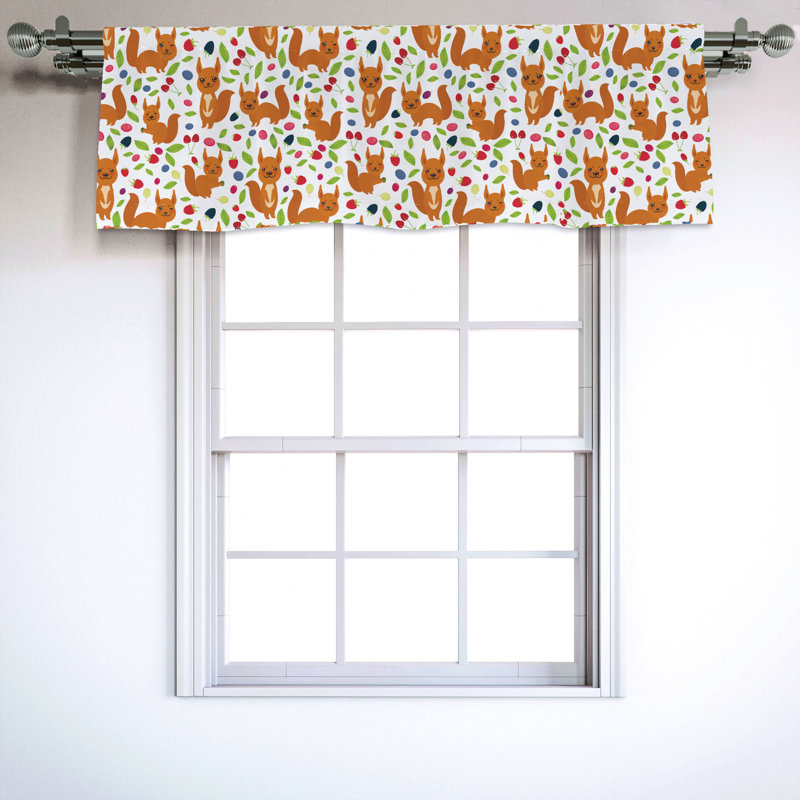 Sateen Ruffled Window Valance