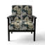 Chaise d'appoint florale Cobalt-6885406