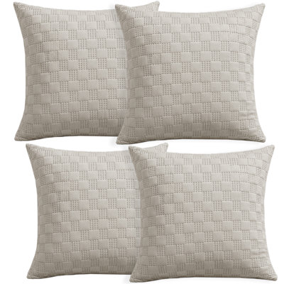 Aspire Homeware Embossed Square Velvet Cushion Covers