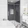 44"-48" W x 76" H Frameless Single Sliding Shower Door with Soft-Closing and Clear Tempered Glass