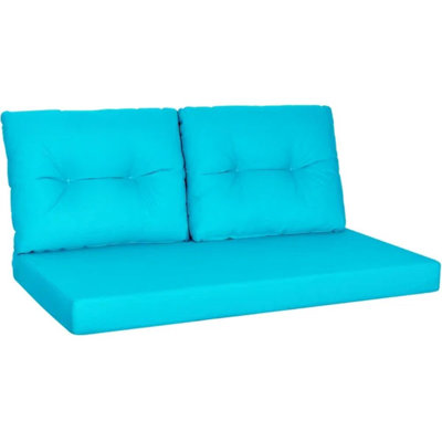 Outdoor 4" Replacement Loveseat Cushion Set, Deep Seat / Back Cushion 