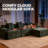 101.64-inch Modular Sofa No Assembly Required Perfect for Modern Minimalist Living Rooms Includes Three Cushions Corduroy Daybed Sofa with Side Pockets