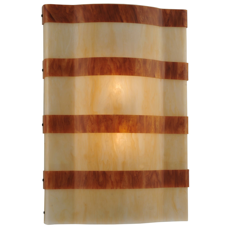 Plafonnier encastré 1 lumières il bacco, H 23,75 po x l 16,5 po x P 4,25 po