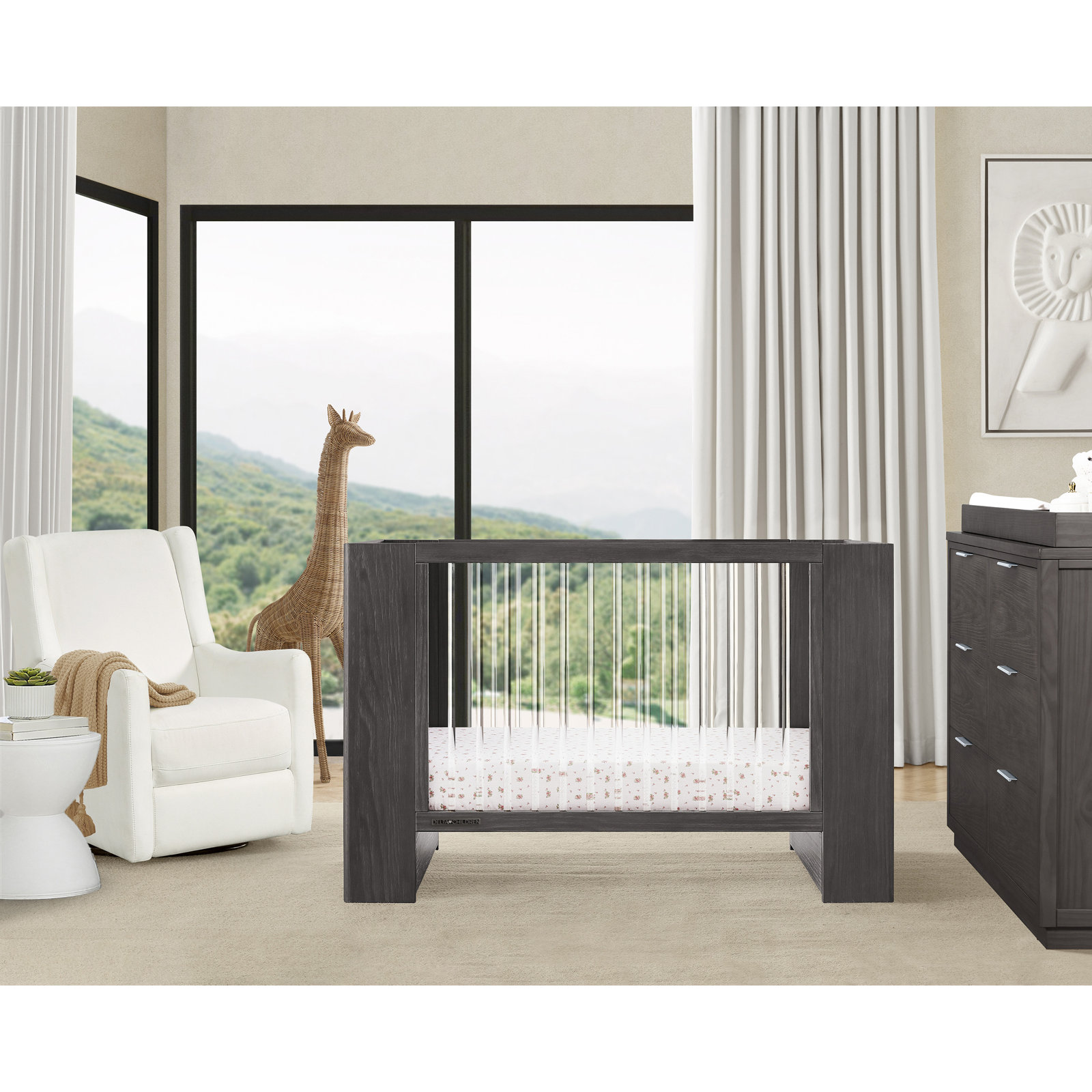 Aerin Pine 4-in-1 Convertible Crib