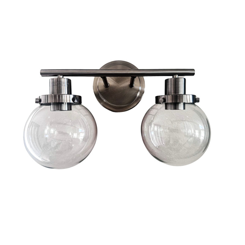 Bathroom Vanity Light Fixtures, 2-Light Black Wall Sconce Lighting Wall Lamp