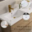 Armoire de rangement flottante pour salle de bain avec double lavabo mural de 60 po, comptoir en résine de pierre, tiroirs à fermeture en douceur, meuble-lavabo en chêne naturel entièrement assemblé