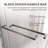 Royal 61 to 65 in. x 80 in. H Frameless  Double Sliding Shower Door with Two Towel Bars in Space Gray and 3/8 in. (10mm) Clear Glass-121504919-121213317