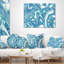  Coussin lombaire abstrait à motif fractal-30735289