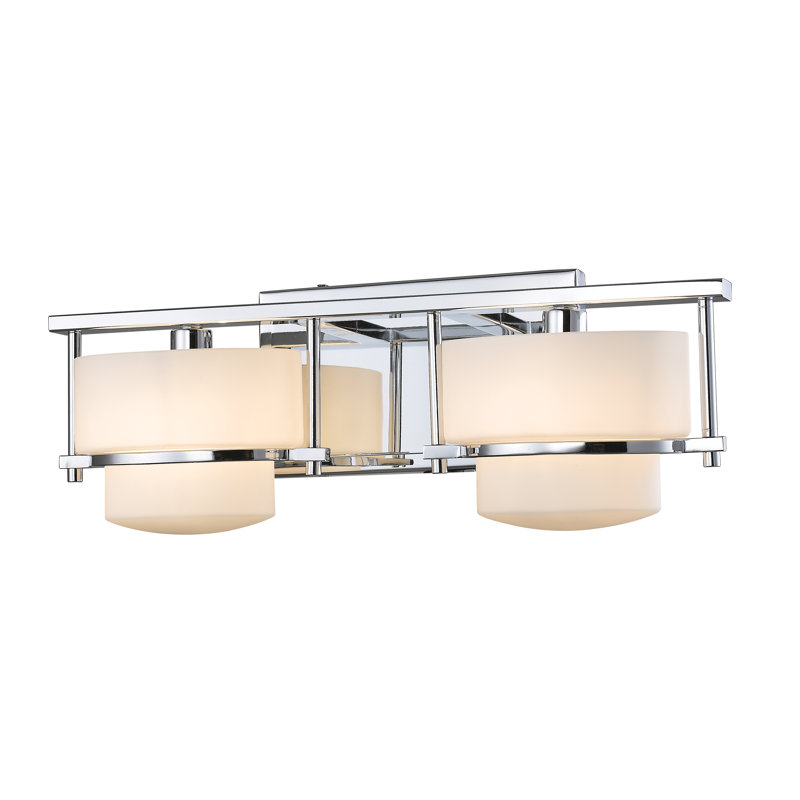 Éclairage pour salle de bain 2 lumières McMullen, Bronze, Halogène