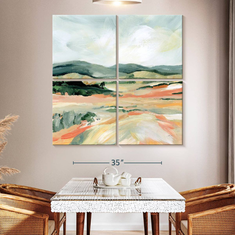 Alvord Vermillion Landscape I, H 50 po x l 50 po