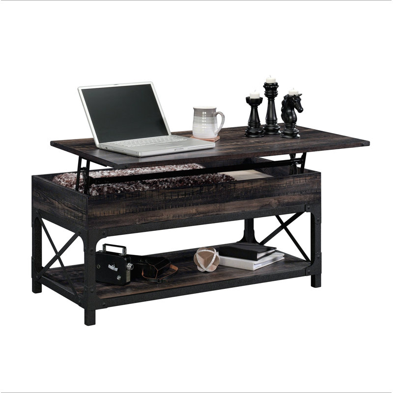 Table basse à plateau relevable