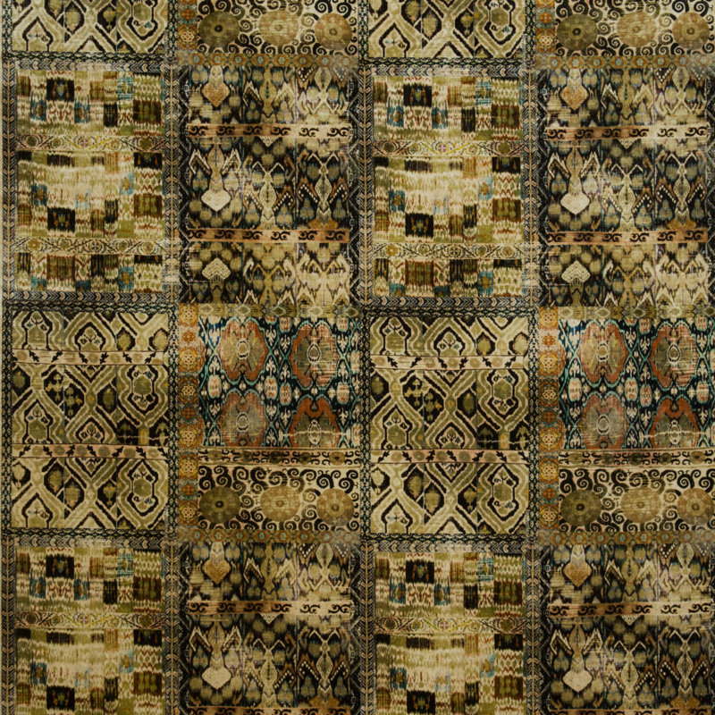 Rio Performance Fabric, Olive/Ebony