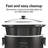 Hamilton Beach® 6 Quart Slow Cooker With Folding Handles