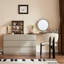 Coiffeuse avec miroir lumineux, 6 tiroirs