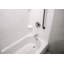 Ensemble de drain de baignoire 14 po en polypropylène blanc avec trop-plein à 2 trous-36928730