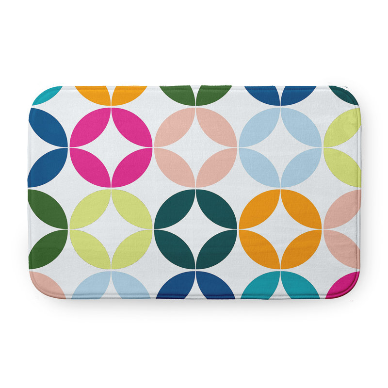 Non-Slip Bath Mat, 17" W x 24" L, Green