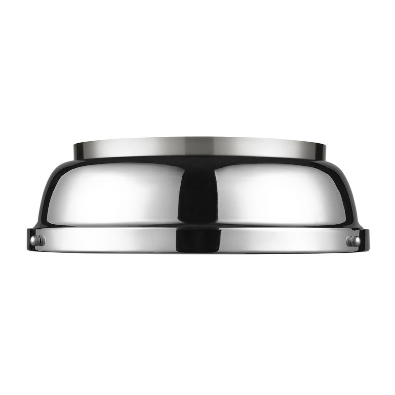 Plafonnier encastré 2 lumières Calico, Chrome, Étain