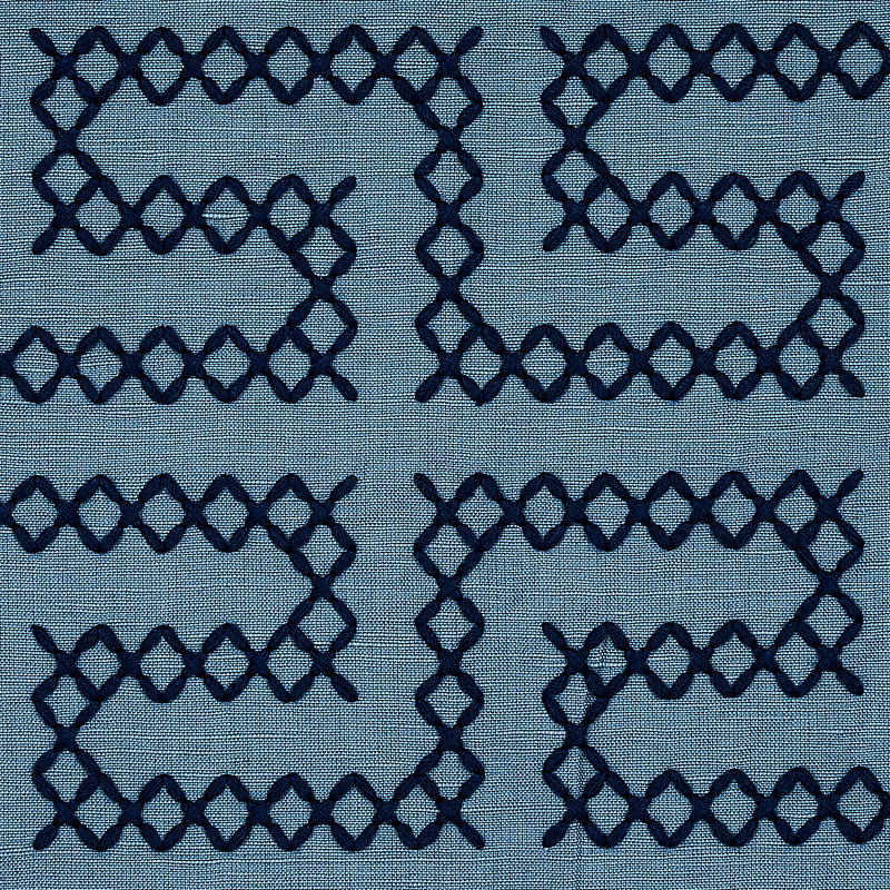 Tissu de broderie A Maze, Cadet