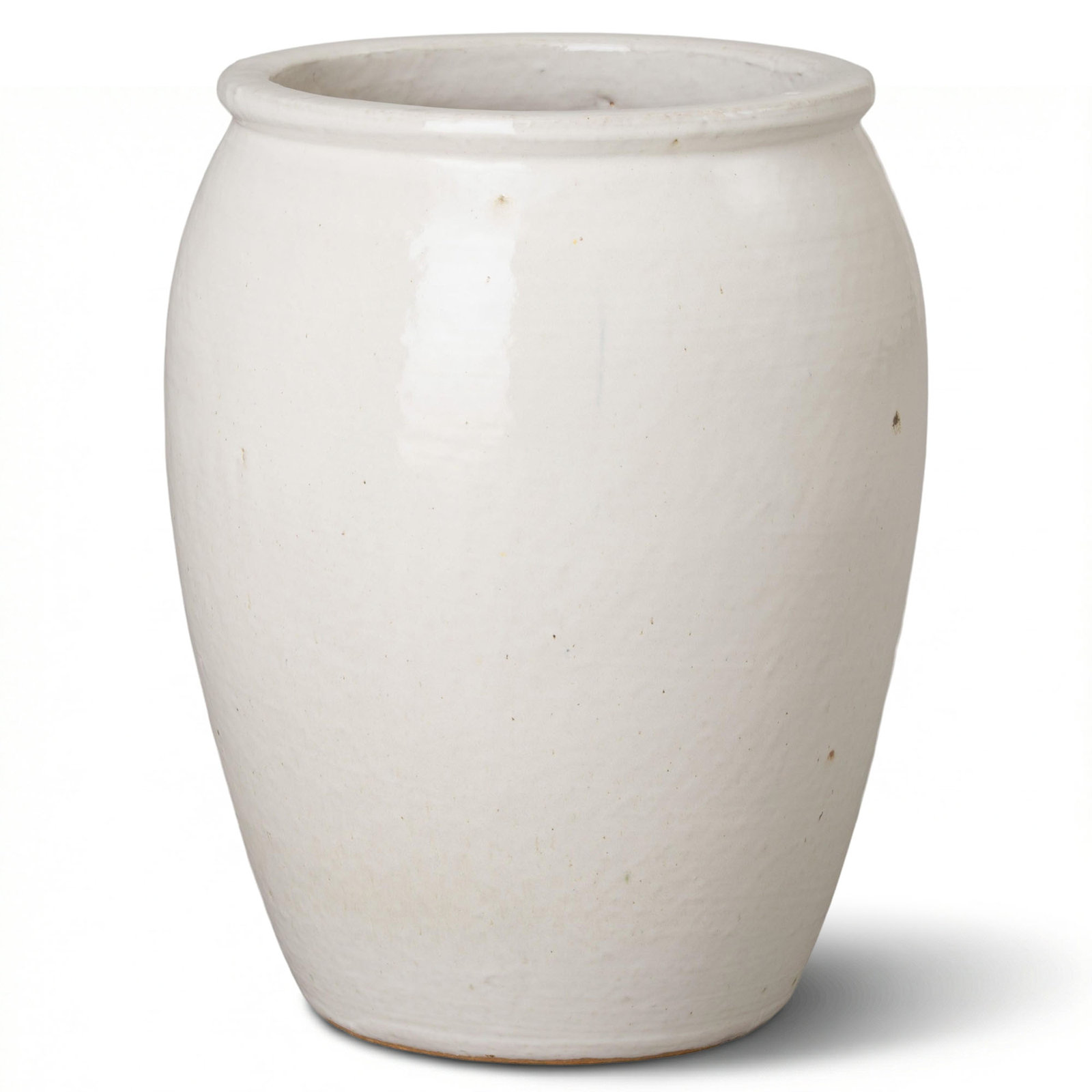 Proberta Ceramic Pot Planter, 20" H x 16" W x 16" D, White