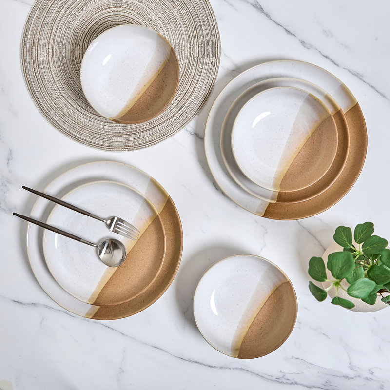 Sango Phoebe Multicolor Stoneware Dinnerware Set - Service For 4, Plate & Bowl Set