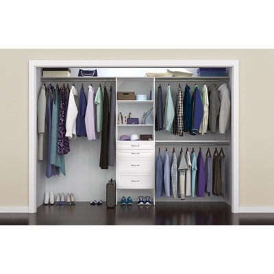 SuiteSymphony 84" W - 120" W Closet System with Drawers