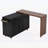 Kitchen Rolling Island Cart with Trash Storage Cabinet,3-Tier Pull-Out Spice Rack-890122081