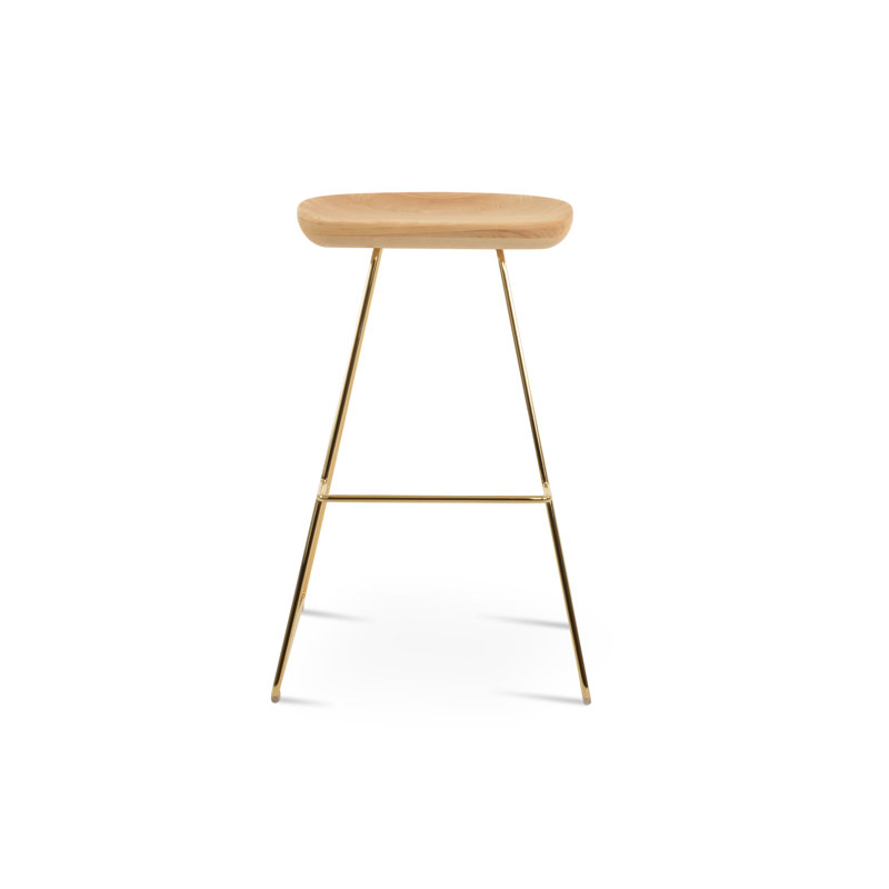 Tabouret de bar Cattelan PR, Doré / naturel