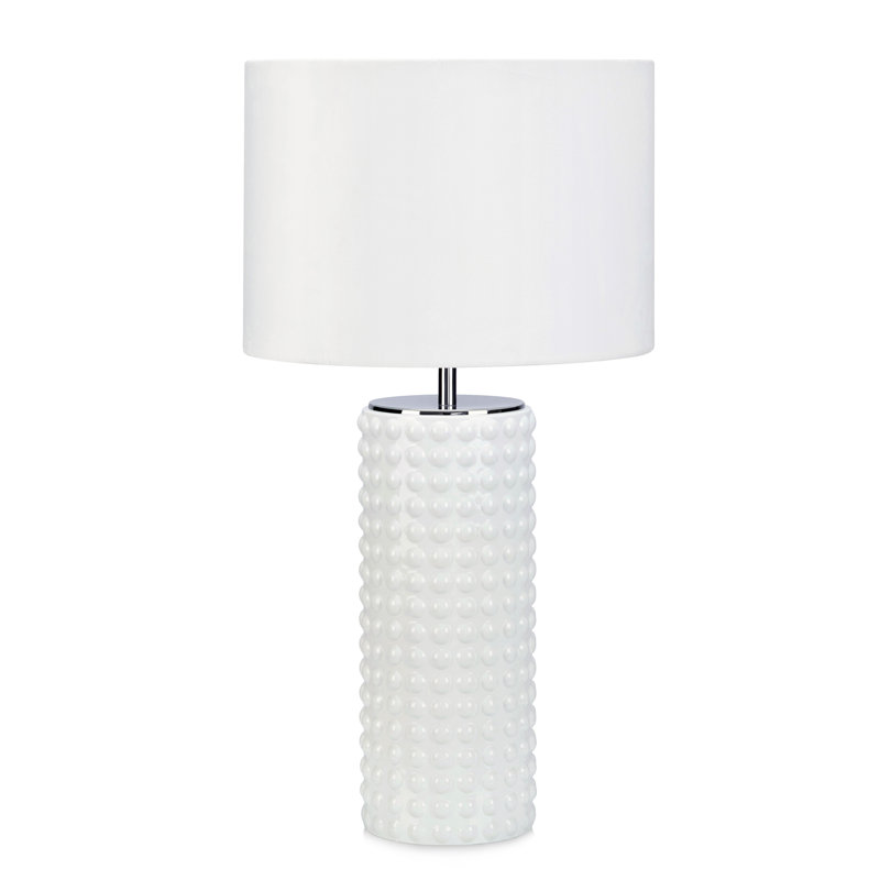 Glass Table Lamp, White